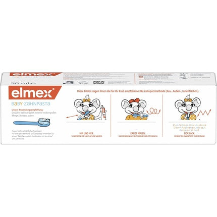 Pasta de dinți Elmex Baby, protecție împotriva cariilor, 0-2 ani, 50ml