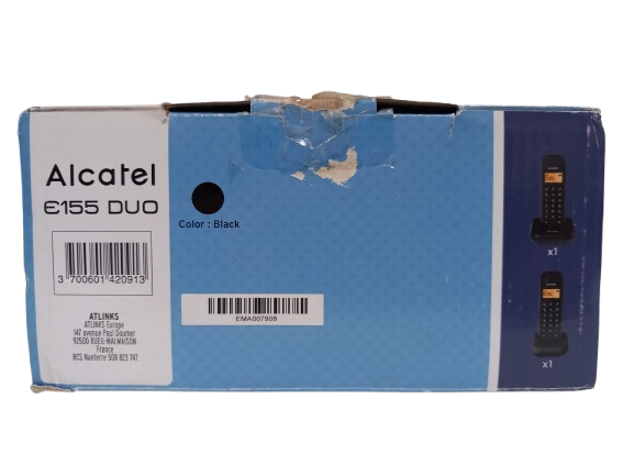 Resigilat:Telefon fără Fir Alcatel E155 DUO Negru