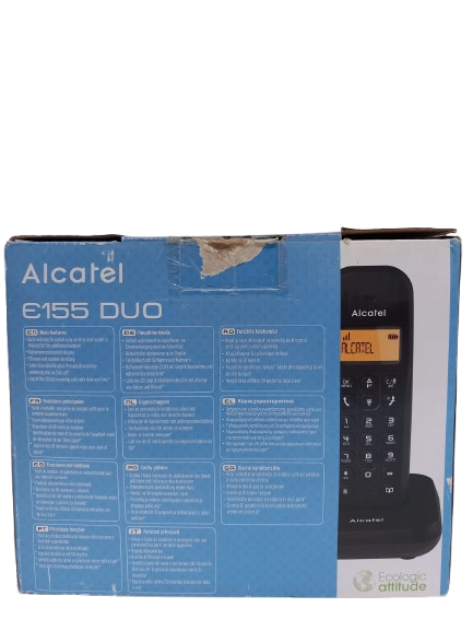 Resigilat:Telefon fără Fir Alcatel E155 DUO Negru
