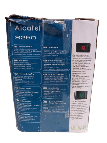 Resigilat: Telefon fără Fir Alcatel S250 DECT Negru
