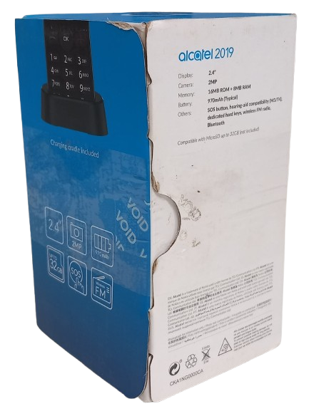 Resigilat: Telefon Mobil Alcatel 2019G 2,4" 16 MB 970 mAh Bluetooth - Culoare Gri