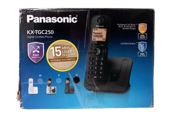 Resigilat: Telefon fără Fir Panasonic Negru 1,6"