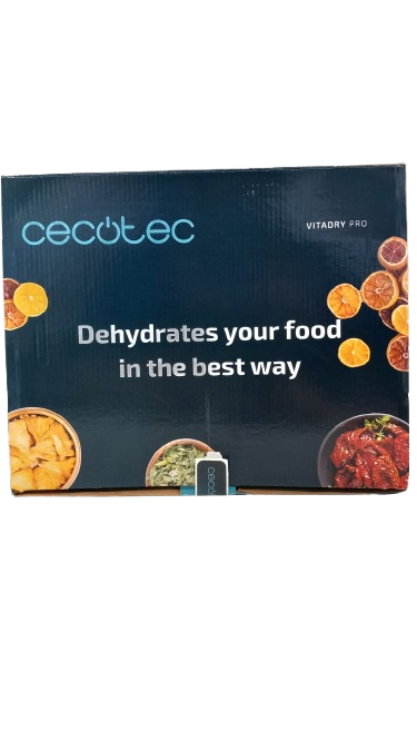 Resigilat: Deshidrator Alimente Cecotec VitaDry Pro, 300W, Oțel Inoxidabil, 5 Tăvi