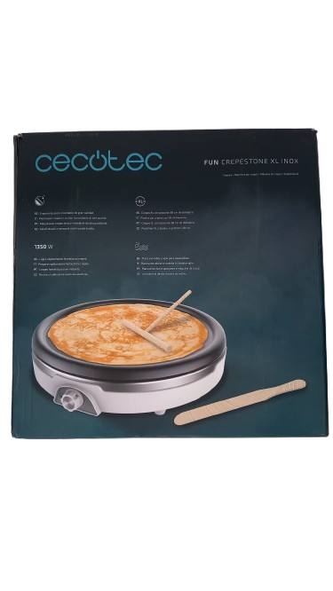Resigilat: Aparat Clătite Cecotec Fun Crepestone XL Inox 1350 W Ø 38 cm