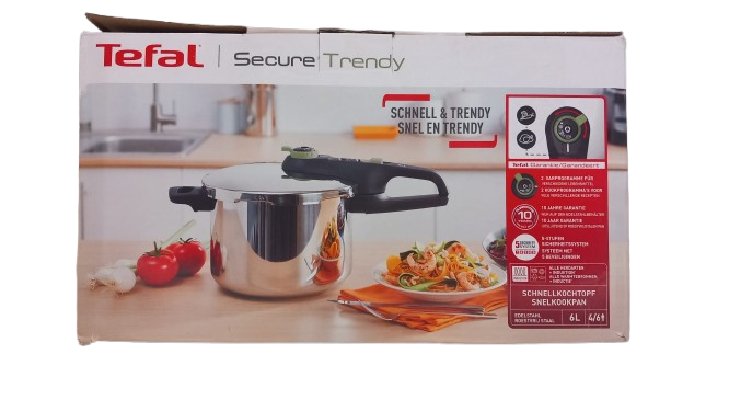 Resigilat: Oală sub Presiune Tefal TRENDY 6L Oțel inoxidabil
