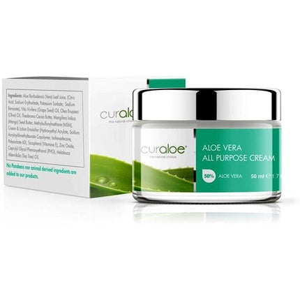 Cremă multifuncțională Aloe Vera Curaloe, 50 ml