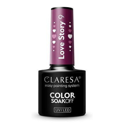 Lac de unghii Claresa Love Story 09, mov, 5ml
