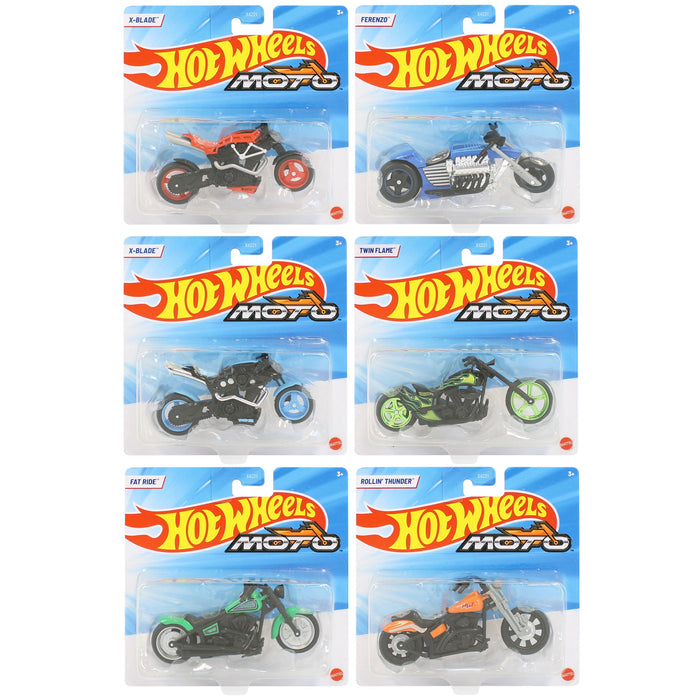 Motocicletă de jucărie Mattel Hot Wheels Moto, diverse modele, scara 1:18, 3+ ani