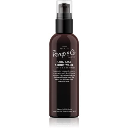Pomp & Co, Hair And Body Wash Gel Doccia E Shampoo, 100 ml, Maro
