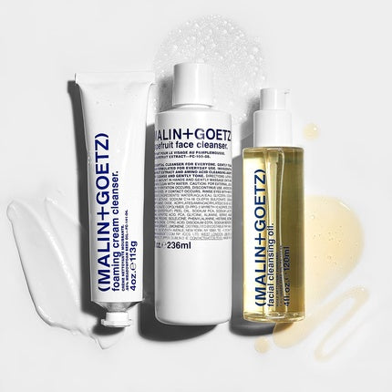 Cremă de curățare spumantă Malin + Goetz 4 oz - Delicată pentru față, calmează și hidratează