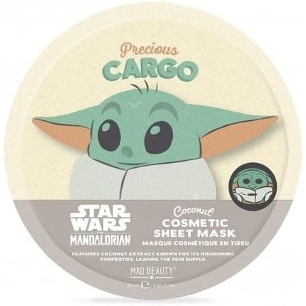 Masca facială tip folie Grogu, Star Wars, Coconut, 25g