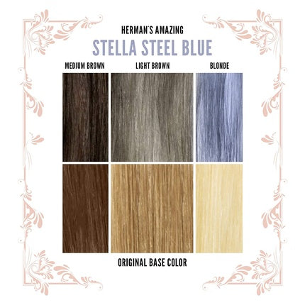 Vopsea semi-permanentă Herman's Amazing Direct Hair Stella Steel Blue