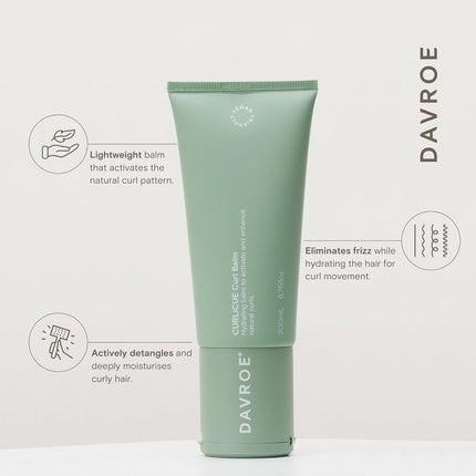 Balsam Curl, Davroe, Curlicue Curl Balm, Verde, 200ml