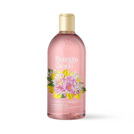 Gel de duș Bottega Verde, Fiori d'Oriente, cu extracte de Iasomie și Trandafir Damasc, 400ml