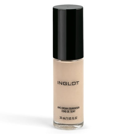Fond de ten lichid Inglot AMC Cream Foundation LW100, 30ml, bej deschis