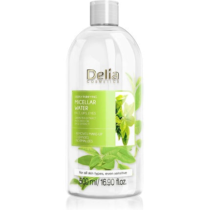 Loțiune Micelară Purificatoare Delia Cosmetics cu Extract de Ceai Verde și Ulei de Avocado 500ml