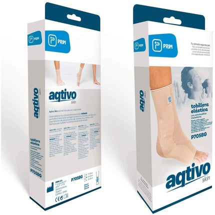 Brățară gleznă Prim Aqtivo Skin cu pad, Mărimea Large, culoare bej