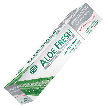 Pastă de dinți gel ESI Aloe Fresh Whitening, 100ml, cu aloe vera