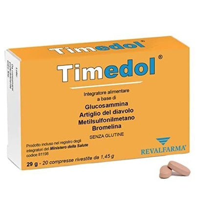 Timedol, Revalfarma, 20 Tablete Mastil, 1500mg, Culoare portocalie