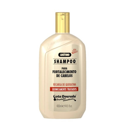 Șampon Gota Dourada Strengthening Keratin Recharge pentru păr chimic tratat, 430ml