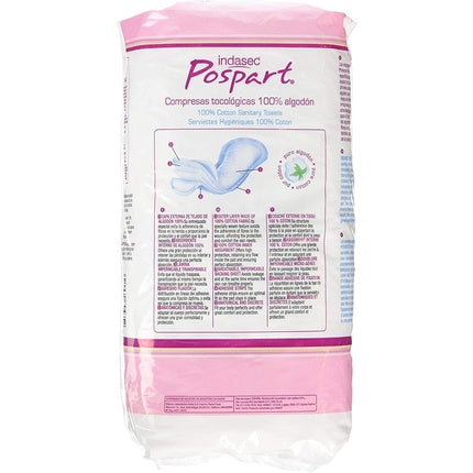 Absorbante Postpartum Indasec 100% Bumbac 12 Unități