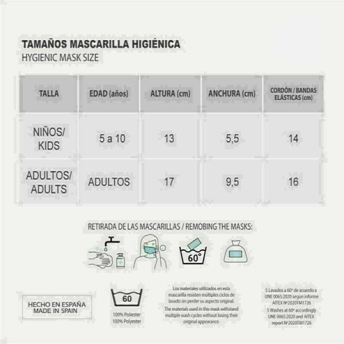 Mască igienică de pânză reutilizabilă DC Super Hero Girls Infantil Negru