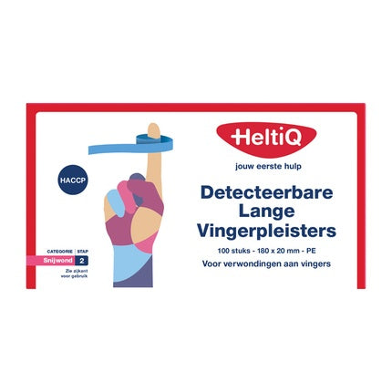 Plasturi detectabili pentru degete Heltiq, 180x20mm