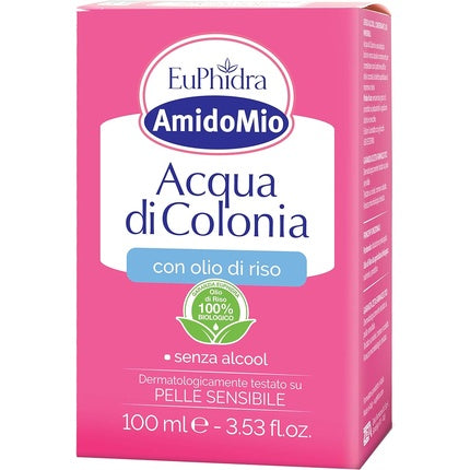 Euphidra AmidoMio Acqua di Colonia, parfum pentru femei, ambalaj roz, conține ulei de orez