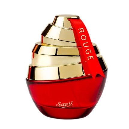 Sapil Rouge Eau De Parfum Spray, 100ml - Sticlă roșie cu capac auriu