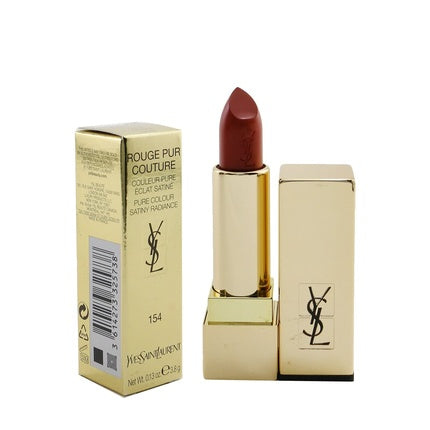 Rouge Pur Couture, Yves Saint Laurent, N. 154, culoare roșu închis, capacitate 3.8g