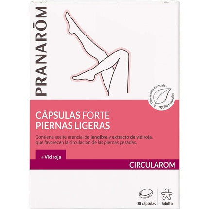 Supliment Pranarôm Circularom Forte - Picioare ușoare și confort circulator, 30 capsule