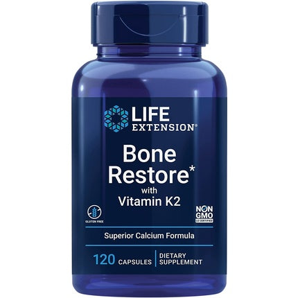 Supliment alimentar Life Extension Bone Restore cu vitamina K2, 120 capsule