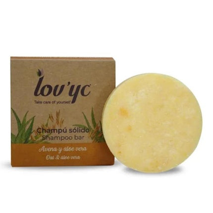 Șampon solid Lov'yc, Ovăz și Aloe Vera, 50g
