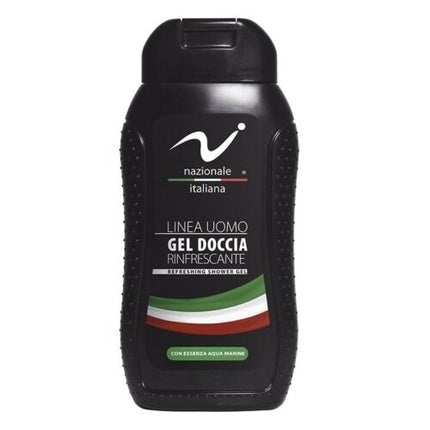 Gel de duș Refreshing pentru bărbați, Nazionale Italiana, 300ml, negru