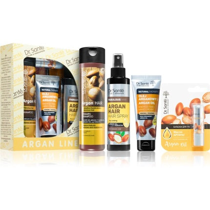Set cadou Dr Santé - Argan Line cu ulei argan și spray pentru păr