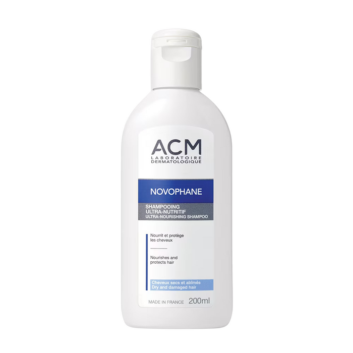 Șampon Laboratoire ACM Novophane, hrănitor, pentru păr uscat și deteriorat, 200 ml