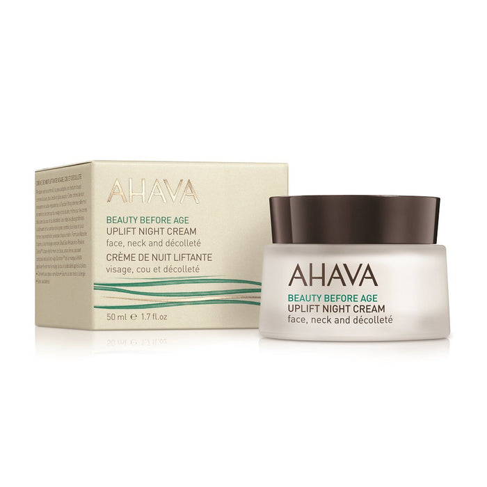 Cremă de noapte Ahava Beauty Before Age Uplift, hidratantă și nutritivă, pentru față, gât și decolteu, 50 ml