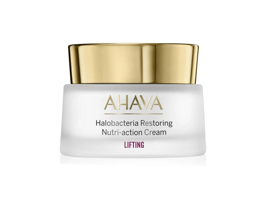 Cremă de față Ahava Halobacteria Restoring, hidratantă, cu efect de fermitate și lifting, 50 ml