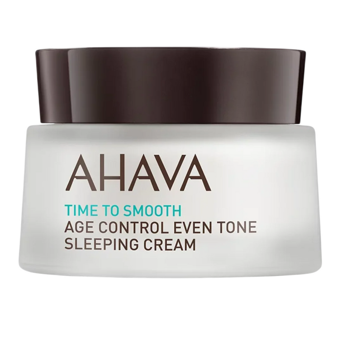 Cremă de noapte pentru față Ahava Time to Smooth Age Control Even Tone Sleeping Cream, 50 ml