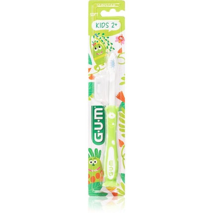 Periuță de Dinți pentru Copii GUM Kids 2+, Soft Bristle, Verde