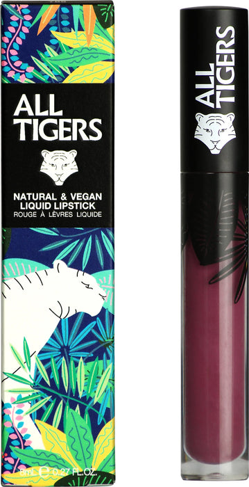 Ruj lichid All Tigers Natural & Vegan, mat, nuanța 980 Simte puterea, 8 ml