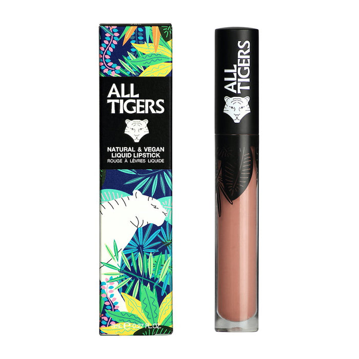 Ruj lichid All Tigers Natural & Vegan, mat, nuanța 681 Ai încredere în instinctul meu, 8 ml