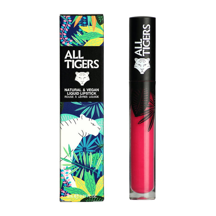 Ruj lichid All Tigers Natural & Vegan, mat, nuanța 786 Stăpânește scena, 8 ml