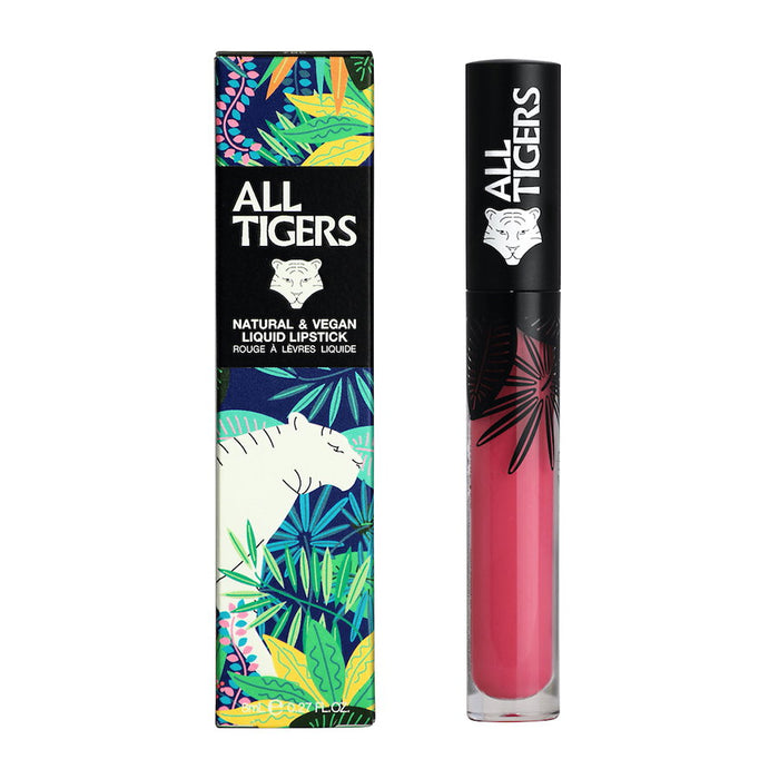 Ruj lichid All Tigers Natural & Vegan, mat, nuanța 793 Conduce lumea, 8 ml