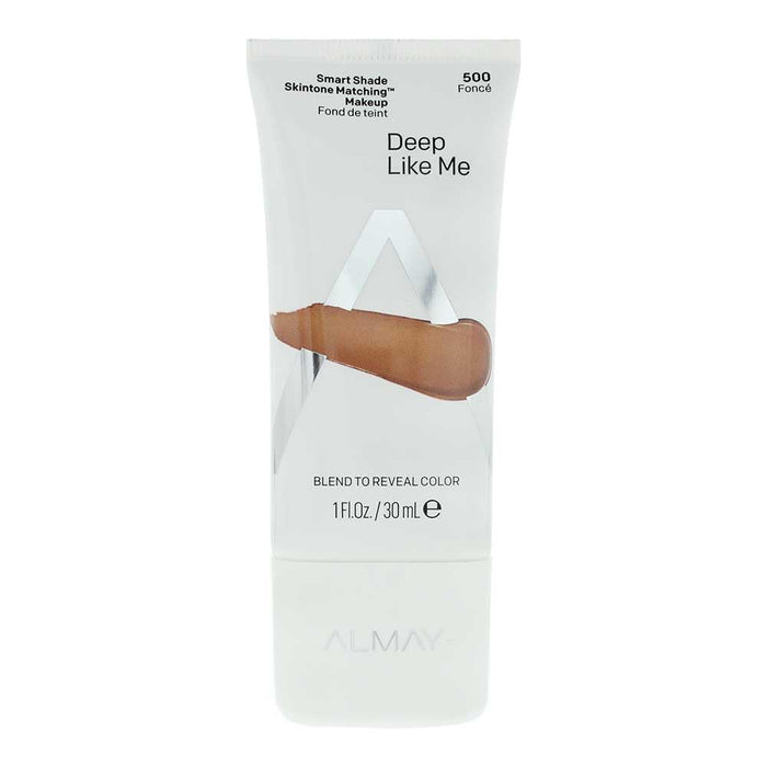 Fond de ten lichid Almay Smart Shade, nuanța 500 Deep Like Me, SPF 20, 30 ml