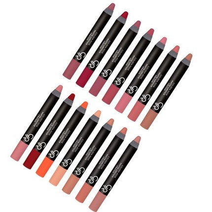 Creion buze mat, Golden Rose Matte Lipstick Crayon, 12 culori variate