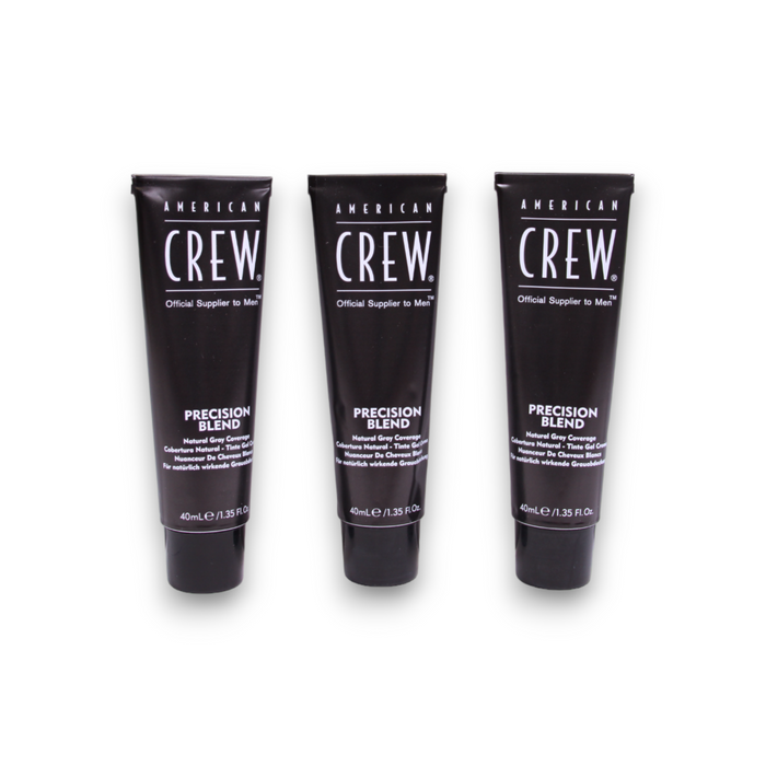 Vopsea semi-permanentă de păr American Crew Precision Blend, nuanța 7-8 Light, 3 x 40 ml