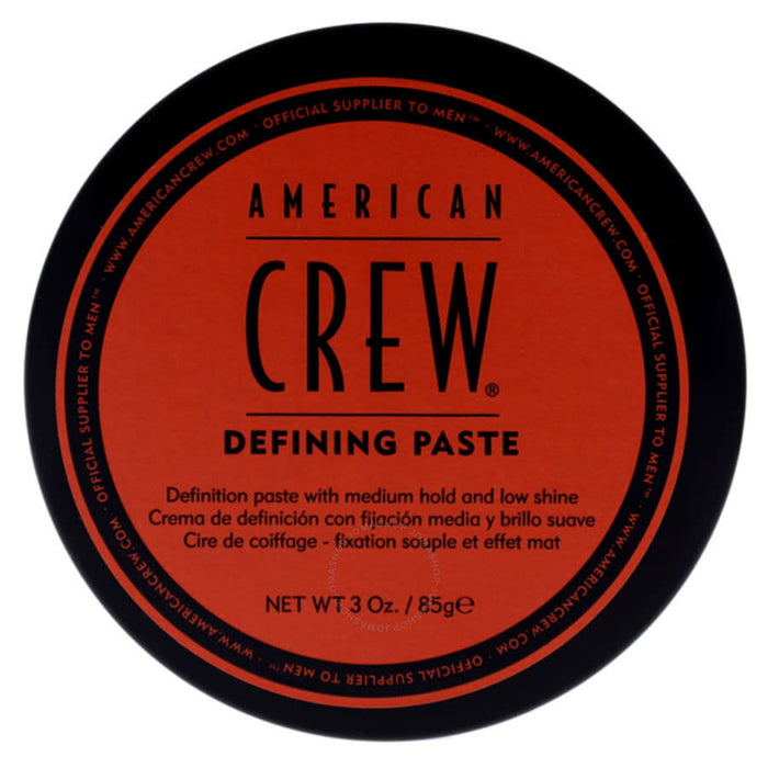 Pastă de coafat American Crew Defining Paste, vegană, fixare medie, luciu redus, 85 g