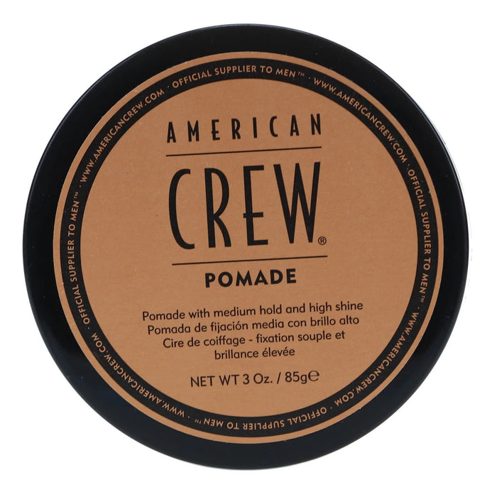 Pomadă de coafat American Crew Pomade, fixare medie, strălucire intensă, 85 g