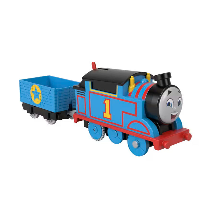 Locomotivă motorizată Mattel Thomas și prietenii, Thomas cu marfă, 20,8 cm